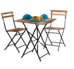  BISTRO Összecsukható kerti bútor garnitúra asztal két székkel 10020682