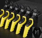  Hajcsipesz krokodil csat UV 1db citromsárga színben