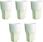  Set 5 Pahare granity, alb, 400 ml, policarbonat Pahar