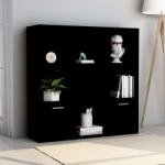 vidaXL Bibliotecă, negru, 98 x 30 x 98 cm, PAL (801117) Biblioteca