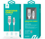 DEVIA Cablu Gracious MicroUSB Rose Gold (1m, impletitura textila)-T. Verde 0.1 lei/buc (DVGRAMICRORG) - vexio