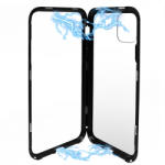 Meleovo Husa Meleovo Carcasa Magnetica Back Glass iPhone 11 Pro Black (realizata din 2 piese cu inchidere magnetica) (MLVMSGXIPBK) - vexio