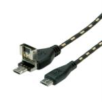 Roline Cable USB2.0 A+MicroB-MicroB, M/M, OTG, 1m, 11.02. 8314 (11.02.8314)