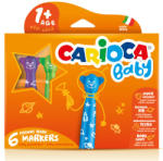 CARIOCA Carioca: Színes macis bébi filctoll 6db-os szett kimosható (42815)