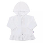NEW BABY Plüss kapucnis pulóver New Baby Baby fehér - pindurka - 5 990 Ft