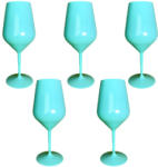 Set 6 Pahare wine cocktail , turcoaz, policarbonat, 470 cc , tritan Pahar