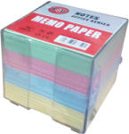  Generic Suport plastic pentru cub hartie, transparent, 800 file color, 90 x 90 mm (FA073)