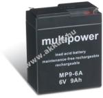 Multipower Ólom akku 6V 9Ah (Multipower) típus MP9-6A