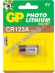GP Batteries fotó elem Lithium CR123 (CR17345) 1db/csom. - Kiárusítás!