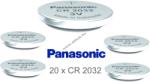 Panasonic Lithium gombelem CR2032 / DL2032 / ECR2032 20db/csom
