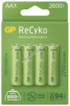 GP Batteries ReCyko HR6 (AA) ceruza akku 2600mAh 4db/csomag