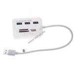 VHBW Memória kártyaolvasó (MS/SD/M2/TF) és USB-Hub USB 3.0