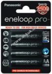 Panasonic eneloop Pro AA ceruza akku típus BK-3HCDE/4BE 2500mAh 4db/csom