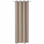 vidaXL Draperie opacă, ocheți metalici, 270 x 245 cm, crem (132205)