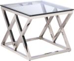 Settimo Masuta moderna argintie Empire 60x60 cm (EV014) Masa de cafea