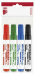 ICO Tábla- és flipchart marker készlet, 1-4 mm, vágott, ICO Plan 12 XXL, 4 különböző szín (TICPL12XV4) (9580083004)