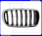 BMW X5 F15 2013.08-2018.05 Hűtődíszrács jobb, krómkerettel, fekete bordákkal "BASIS-Line" P20T105-2
