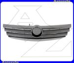 MERCEDES A W169 2004.09-2008.05 Hűtődíszrács "ELEGANCE" krómdíszléccel, embléma nélkül, ezüstszürke /RENDELÉSRE/ ME3242001