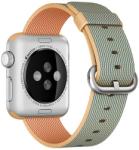 iUni Apple Watch 42mm nylon szíj, szövött heveder, Arany/Szürke (503467)