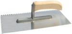POLONIA Gletiera inox dintata cu maner lemn 270x130/4mm (61651) - electrostate