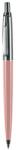 PAX Golyóstoll, 0, 8 mm, nyomógombos, pasztell rózsaszín tolltest, PAX, kék (PX4030301) (PX4030301)