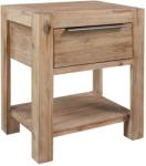 vidaXL Noptieră cu sertar, 40x30x48 cm, lemn masiv de acacia (245683) - vidaxl