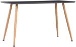 vidaXL Masă de bucătărie, gri și stejar, 120 x 60 x 74 cm, MDF (248310)