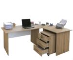 Alpino Birou Omega Alpino, 743 mm x 2000 mm x 1400 mm, Stejar/Alb - seloo - 1 166,40 RON