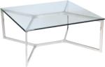 Settimo Masuta de cafea patrata argintie Hamptons 90x90 cm (EV040) Masa de cafea