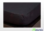 Naturtex Jersey gumis lepedő Fekete 140-160x200 cm