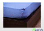 Naturtex Jersey gumis lepedő Középkék 90-100x200 cm - matrac-vilag