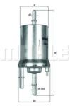 MAHLE filtru combustibil MAHLE KL 156/1 (KL 156/1) - automobilus