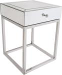 Settimo Noptiera cu sertar si baza argintie Madison 45x45 cm (EV053)