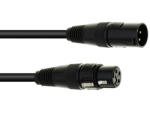 Eurolite - DMX cable XLR 3pin 1m bk - dj-sound-light