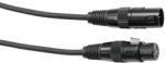 Eurolite - DMX cable XLR 5pin 1m bk - dj-sound-light