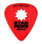 EVERLY - Star picks gitár pengető 0.50 mm piros - dj-sound-light