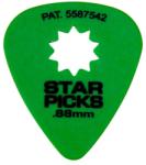 EVERLY - Star picks gitár pengető 0.88 mm zöld - dj-sound-light