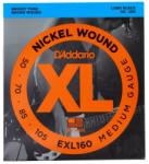 D'ADDARIO - EXL 160 Nickel Wound Medium Gauge 50-105 elektromos basszusgitár húr - dj-sound-light