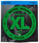 D'ADDARIO - EXL220 Nickel Wound Super Light Gauge 40-95 elektromos gitárhúr - dj-sound-light