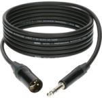 KLOTZ - XLR-JACK kábel, 1 m - Neutrik XLR3M - JACK3 csatlakozók + MY 206 fekete kábel - dj-sound-light