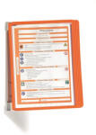 Durable Bemutatótábla tartó, fali, 5 db bemutatótáblával, DURABLE "VARIO® WALL 5", narancssárga (555109)