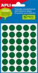 APLI Etikett, 13 mm kör, kézzel írható, színes, APLI, zöld 175 etikett/csomag (2058) - nyomtassingyen