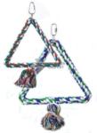  Háromszög alakú madárhinta kötélből (20 cm)