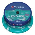 Verbatim DVD-RW Verbatim 4x, 4.7GB, 25buc, Spindle (43639)