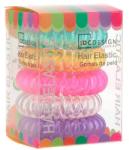 IDC Institute Set elastice multicolore pentru păr, silicon, 5 buc - IDC Institute Design Hair Bands Pack 5 buc