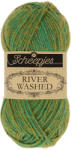 Scheepjes River Washed 951 Amazon - zöld-narancs fonal