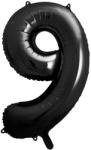 PartyDeco S. r. o 9. szám, fólia lufi, 86 cm, fekete