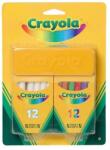 Crayola Crayola: 2 x 12 buc. crete care nu produc praf cu burete (98268)