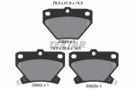 TEXTAR set placute frana, frana disc TEXTAR 2352101 (2352101)