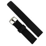 Curea de ceas cu Striatii din Silicon, Culoare Neagra - 18mm - WZ4309 (WZ4309)